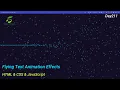 Flying Text Animation Effects