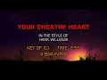 Hank Williams - Your Cheatin' Heart (Karaoke)