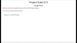 Project Euler 013 - Large Sum
