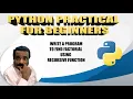 HOW TO FIND FACTORIAL USING RECURSIVE FUNCTION IN PYTHON