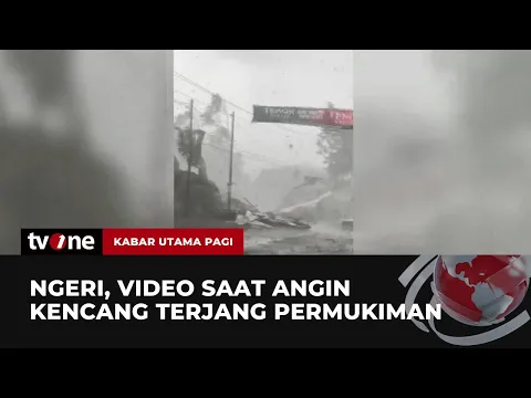 Klaten Diterjang Angin Kencang, Atap Rumah Warga Terbang