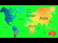 7 continents 5 oceans names in world map Learn 7 continents oceans names in English