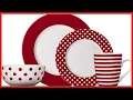 Pfaltzgraff Kenna Red 16-Piece Porcelain Dinnerware Set Service for 4