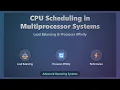 CPU Scheduling in Multiprocessor Systems Load Balancing Processor Affinity