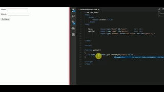 Get value from HTML5 input textbox using JavaScript