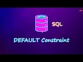 SQL DEFAULT Constraint SQL for Data Science 2025
