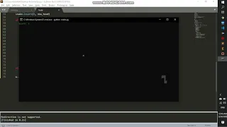 Simple Snake game Curses programming with Python
