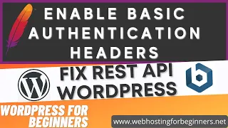 Fix REST API Authentication in TUTORIAL