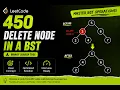 LeetCode 450 Delete Node in a BST Binary Search Tree C Solution