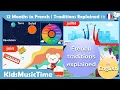 12 Months Song in French Culture for Kids - English Captions Months of the Year Song in French