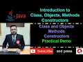 Java - Introduction to class Objects Methods Constructor
