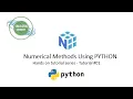 Numerical Methods Using Python - Tutorial