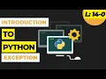 Lecture 14-0 Introduction to Python Exception