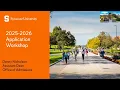 Fall 2026 First-Year Application Workshop
