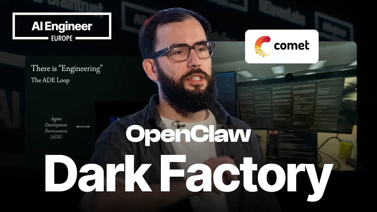 Dark Factory: OpenClaw Ships Faster Than You Can Read the Diff — Vincent Koc, OpenClaw: video thumbnail