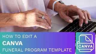 How To Edit a Canva Funeral Program Template
