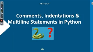 Python for Beginners Part-7 Python Indentation Comments