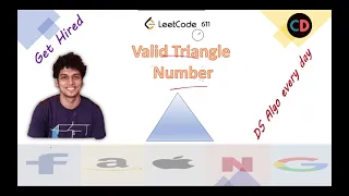 Valid Triangle Number Leetcode 611 Live Coding session