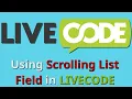 Livecode - Using scrolling list field
