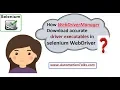 How WebDriverManager Download accurate driver executable in selenium WebDriver