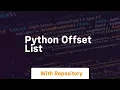 python offset list