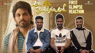 ala vaikunthapuramulo first glimpse reaction allu arjun trivikram