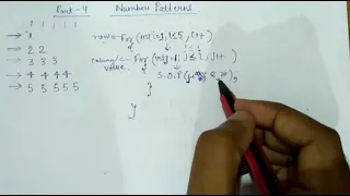 4 Number Pattern in JAVA hindi