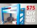 Build Your Kid s Dream Bed from 2x4 s DIY Loft Bed