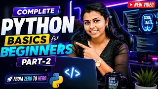 Complete Python Basics for Beginners Part-2 Keywords Variables Data Types Functions Input