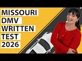 Missouri DMV Written Test 2026 60 Questions with Explained Answers
