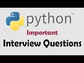 Python Interview Questions Important Points
