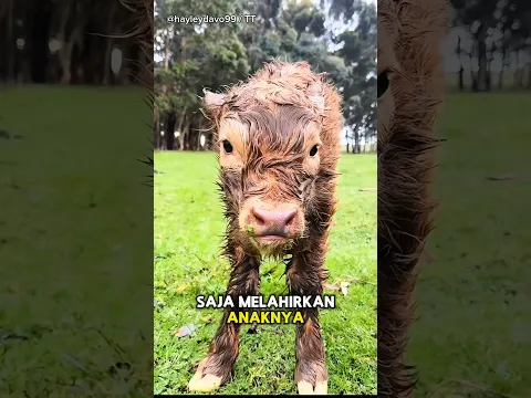 Baru Lahiran, Induk Sapi Pamerin Anaknya ke Sang Majikan😊🐂