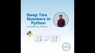 Swap Two Numbers in Python Beginner Tutorial Explained Step by Step Python for Generative AI