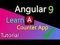Counter App in Angular9 Make counter app in few minutes Learn Angular9