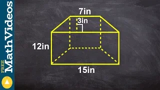 How to find the volume of a trapezoidale prism