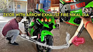 Download ZX10R me Exhaust Se Fire 🔥 ! Kawasaki Ninja ZX10R Arrow Exhaust | DD01 RIDER's Sonic Revolution🏍️ MP3