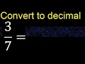 Convert to decimal How To Convert Decimals to Fractions