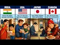 How Parents React to Bad Report Cards in Different Countries Country Comparison