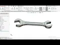 Solidwork tutorial Spanner Beginner exercise 70