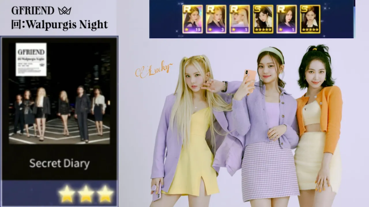 [ Superstar GFriend ] - "Secret Diary 📒" All Perfect 3 Stars Hard Mode gameplay