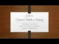 Aula - Metodos das Classes Math e String