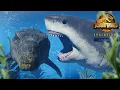 Download Lagu MEG DESTROYS MOSA! Megalodon All Animations Showcase - Jurassic World Evolution 2