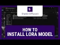Stable Diffusion How to Install Lora Model