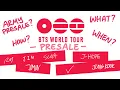 HOW TO GET BTS 2026 WORLD TOUR ARIRANG TICKETMASTER ARMY PRESALE TICKETS