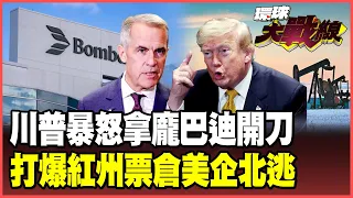 卡尼重拳打得川普亂出招！封殺龐巴迪美國供應鏈先遭殃 美企集體北逃加拿大 8成鉀肥、400萬桶原油反殺紅州！【#環球大戰線】20260908-P1 葉思敏 介文汲 王尚智 張延廷