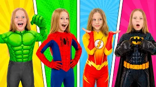 Nastya et Ses Amis Deviennent des Super-Héros