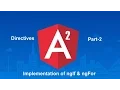 Directives in the Angular 2 part - 2 Implementation of ngIf ngFor directives