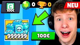 ICH starte von VORNE in Brawl Stars (mit 100€ BUDGET...)💶💶💶