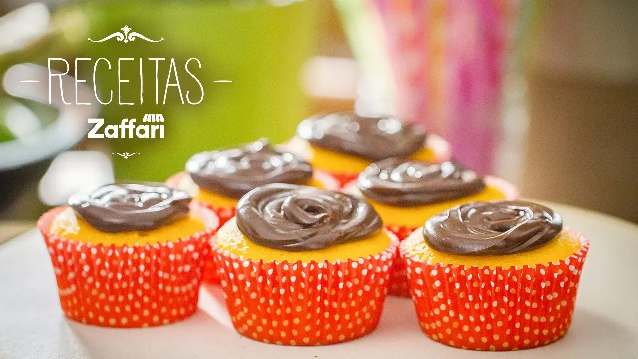 CUPCAKE DE CENOURA COM CHOCOLATE RECEITAS ZAFFARI