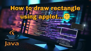How to draw rectangle using applet program programming with sanju